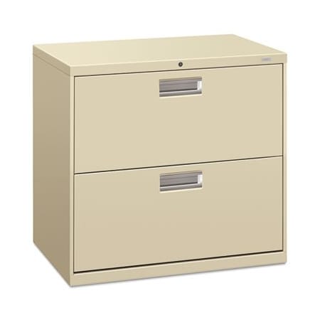 Hon HON, 600 SERIES TWO-DRAWER LATERAL FILE, 30W X 18D X 28H, PUTTY 672LL